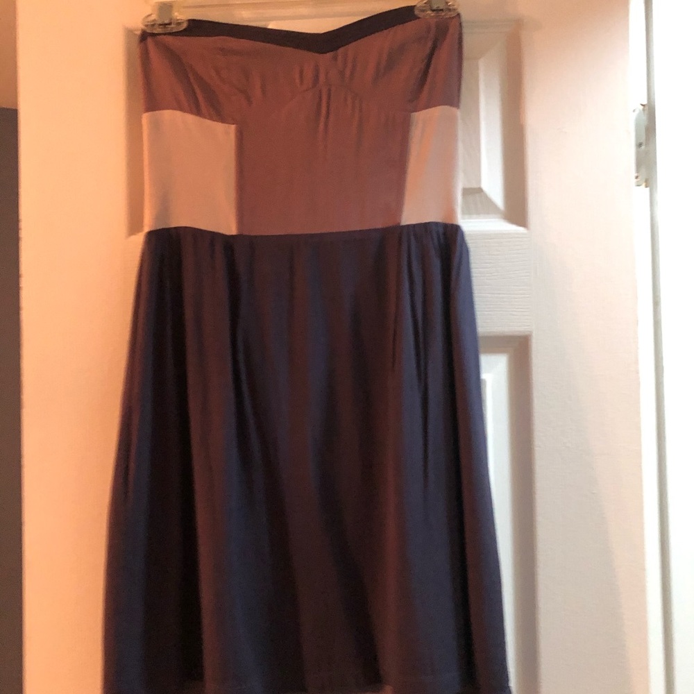 Cute mini strapless dress